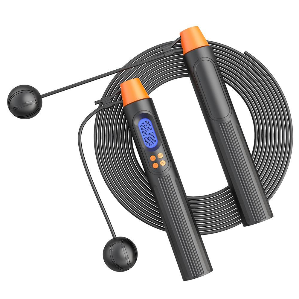 S08 Cordless Weighted Jump Rope with Bearing Steel Wire for Fitness  Sports