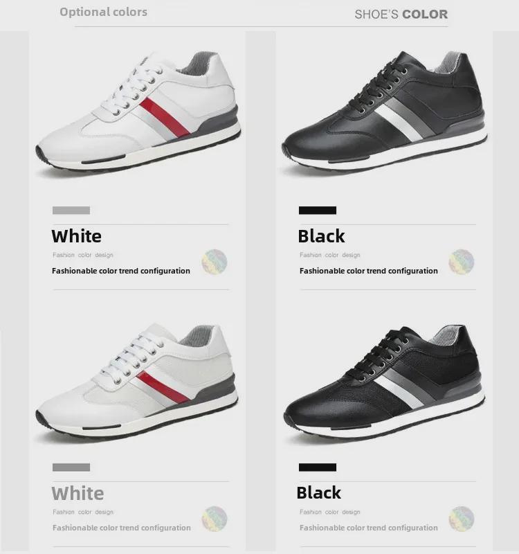 Men's 8cm Height-Increasing Breathable Casual Summer Mesh Sneakers