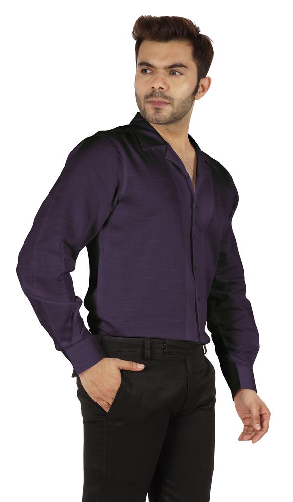 BestMan Solid Long Sleeve Cotton Shirts For Men  S Formal Button Down Regular Fit