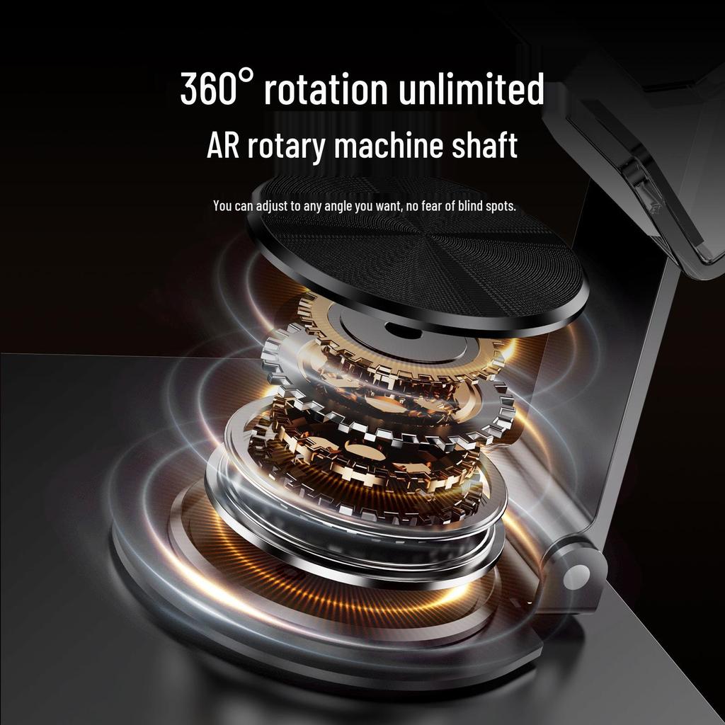 360° Rotating Acrylic Tablet Stand - Folding, Adjustable, Transparent Desktop Holder
