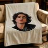 Celebrity T-Timothee Chalamet-t Throw Thick Comfort Flannel Quilt, Multi-scene Use Indoor Outdoor Daily Nap