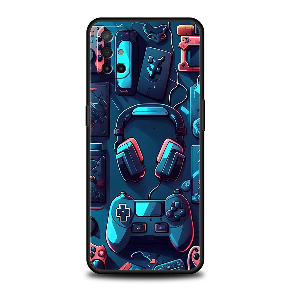 Phone Case For Oneplus 13R 12R 13 12 10T 10R Nord N100 N200 N10 10 9 9R 9RT CE 2 Z Pro 5G Soft TPU Cover Game Controller Graphic
