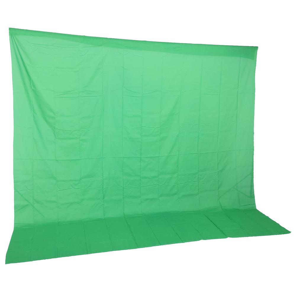 3x3m Grön Skärm Bakgrund Icke-Reflekterande Grön Skärm Bakgrundsduk för Video Fotografisk Studio Streaming