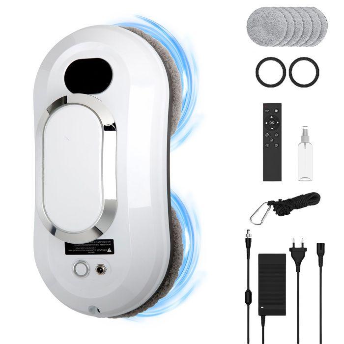 Window Cleaning Robot, 5600PA suction, 3 cleaning modes, remote control, Intelligent navigation, anti-fall, 80W