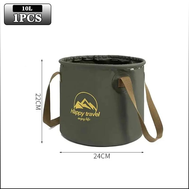 5/10/20L Folding Portable Bucket with Cover Car Wash Fishing Bathroom Tool Silicone Bucket Outdoor Camping Household Supplies
