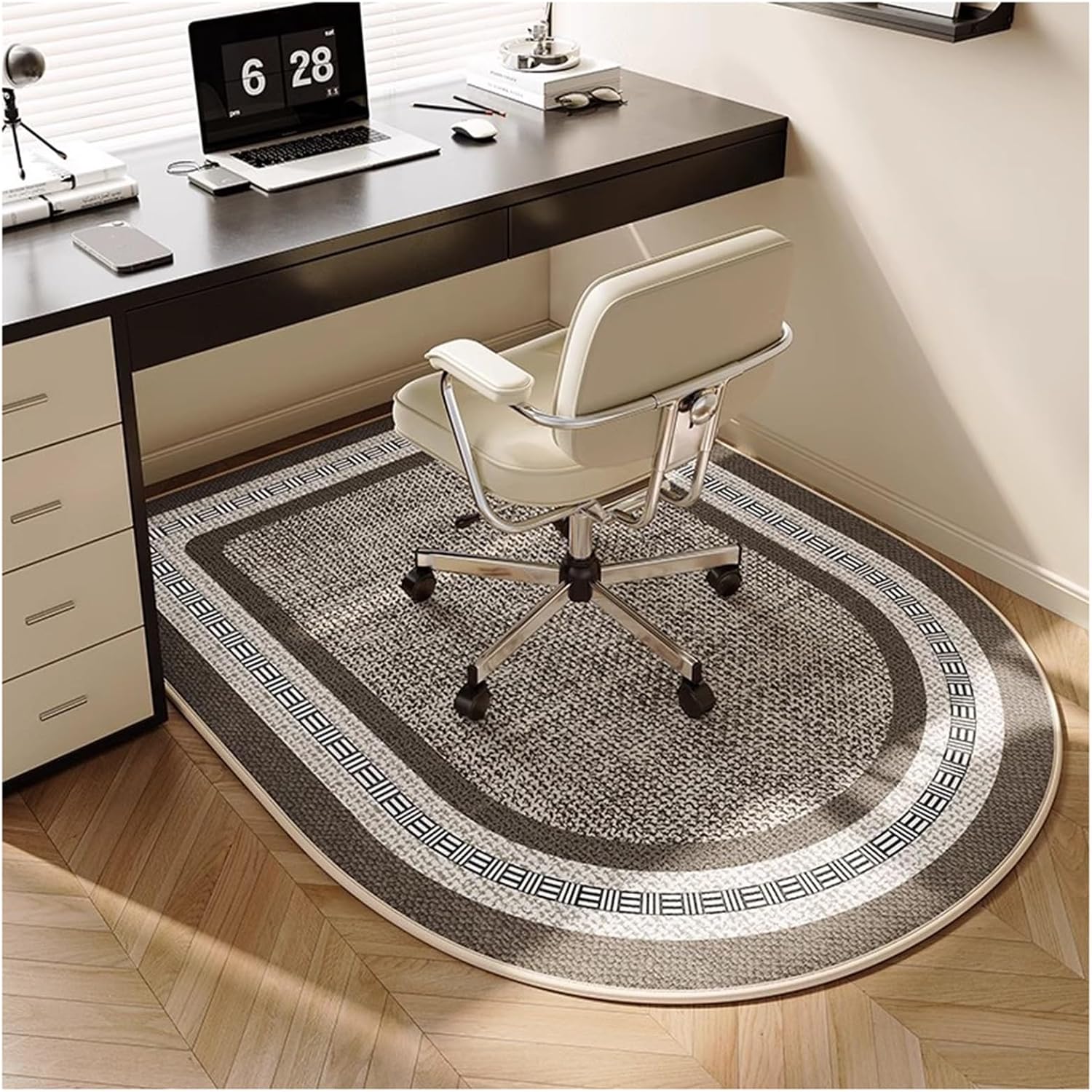 Kantoorcomputerstoel Vloerbeschermermat Antislip Onderkant Tapijt Zachte Vloermat Gemakkelijk Schoon te Maken Vloerkleden voor Huis Kantoor Decor 50X120CM(1.6X3.9FT