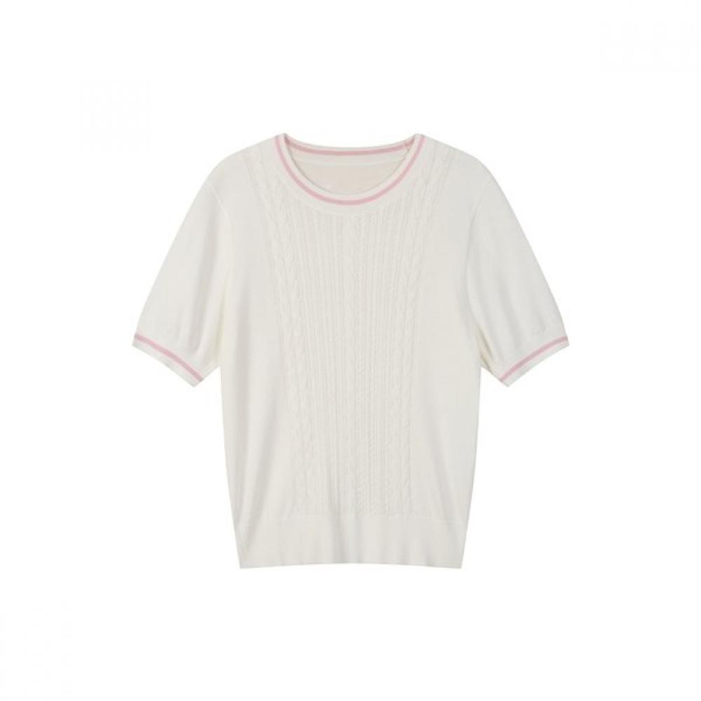 LAP Color Block Short Sleeve Knit As1kh266