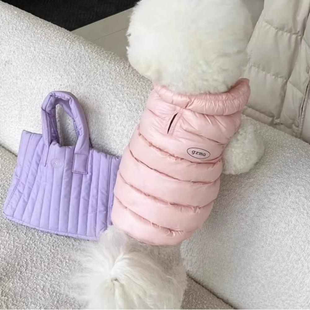 New Winter Warm Dog Clothes Waterproof Solid Color Puppy Vest Coat Chihuahua Supplies Cat Down Jacket Pet Costumes