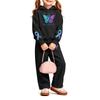 Girls' Fashion Print Hoodie and Sweatpants Set 2 Piece Casual Outfit for Everyday Wear