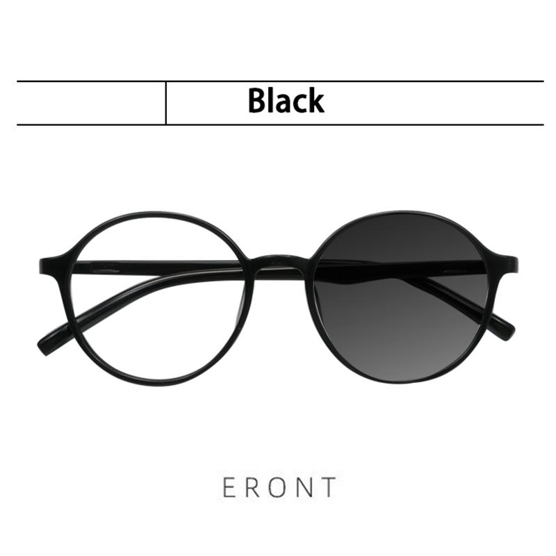 Vintage Round Green Frame Anti Blue Light Photochromic Reading Glasses for Men and Women Custom Prescription Eyewear