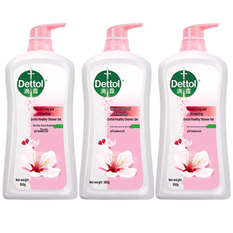 Dettol Healthy Moisturizing Shower Gel 3-Pack