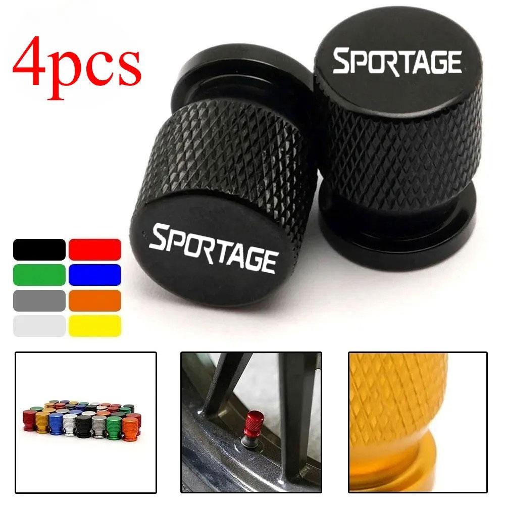 4pcs For KIA Sportage Car Accessories Car Wheel Tire Valve Caps Tyre Stem Covers Airdust Waterproof