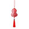 Chinese Dragon Boat Embroidered Gourd Sachet Air Freshener.