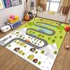 Floor Mat Crawling Traffic Game Mat Soft Toddler Crawling Road Carpet Road Traffic Route Mat  Baby