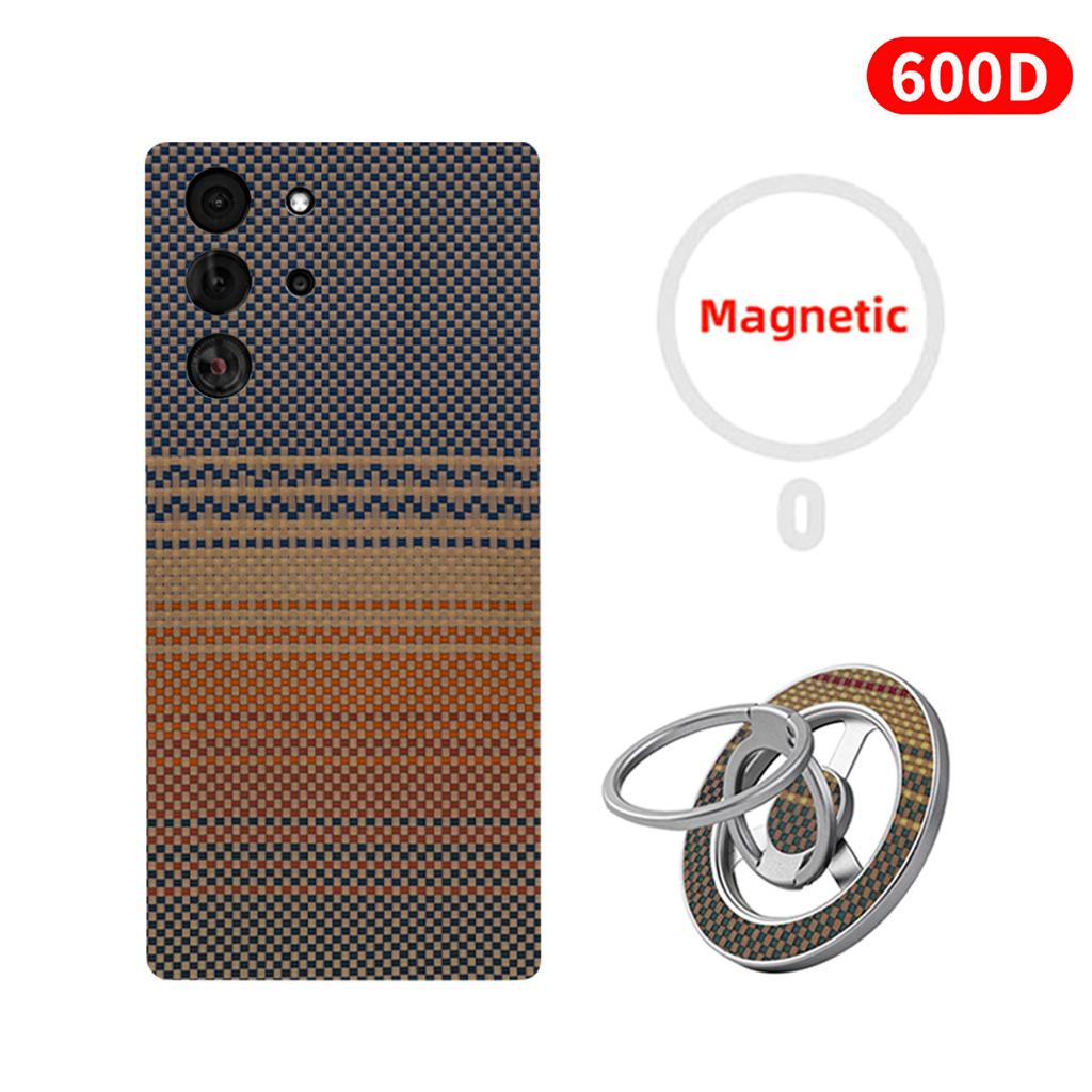 For Redmagic 10 Pro/10 Pro+/10 Air/10SPro/10SPro+ Carbon Case Aramid Fiber Kevlar Fabric Thin Hard Cover Magnetic Black Slim