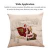 Skin-friendly Cushion Cover Christmas Theme Non-toxic Extra Thick Christmas Cushion Cover Bed Sofa