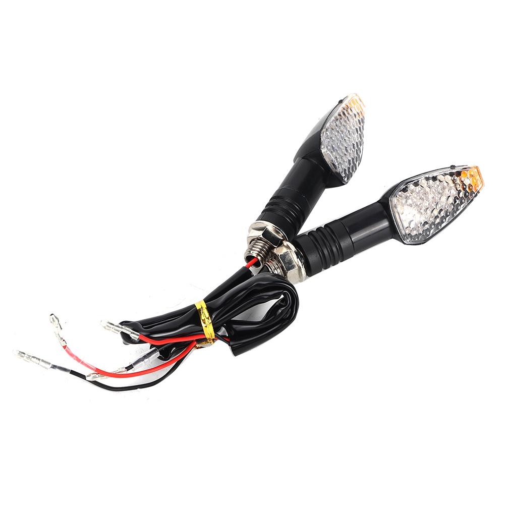 2Pcs 12V   Turn Signal Light Indicator Lamp Modification with Yellow Light(Smoked)