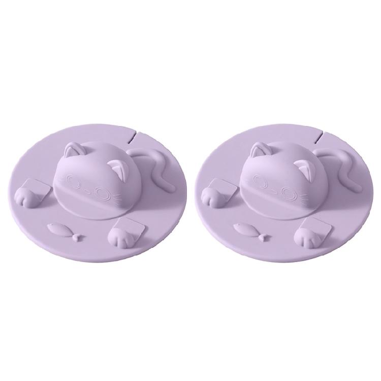 Coffee Mug Lid Lovely Cats Silicone Cup Lid Dustproof Camping Mug Covers for Hot and Cold Beverages Cup Easy To Clean