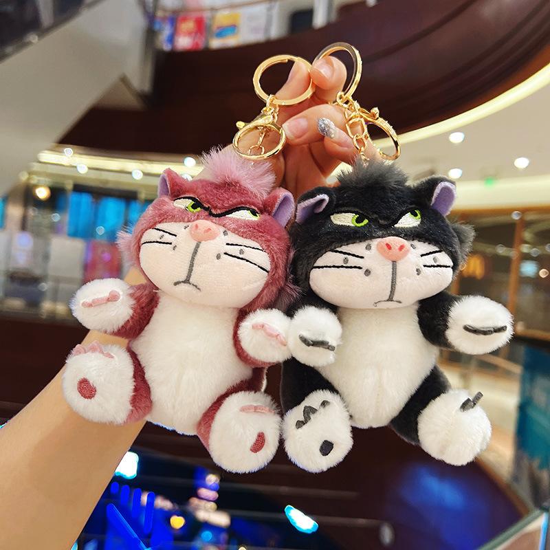 Non-Toxic 12Cm 4 Colors Lovely Lucifer Plush Keychain Doll Kawaii Bag Pendant Plush Stuffed Toy Backpack Pendant Birthday Gift For Childre