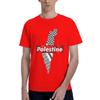 Palestine Flag Gaza T Shirts Unisex Pure Cotton Vintage TShirt Round Collar Tees Short Sleeve Tops Summer