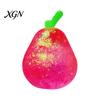 Relaxation Stress Reliever Shapeable Glitter Pear Squeeze Toy Relief Transparent Ball Slow Rising Decompression Fruit Sensory