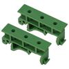 1 Set PCB 35mm DIN C45 Rail Mount Adapter  Circuit Board Bracket Mount Holder Carrier Clips For Secure 35mm Rail Mounting