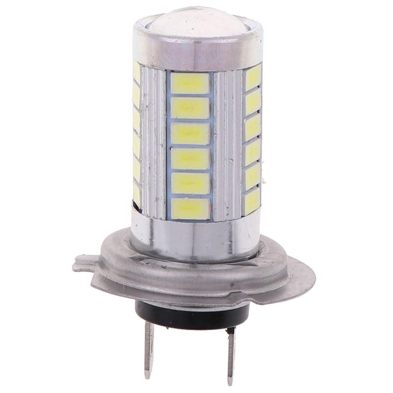 1Pc H7 5630Smd White 660Lm 33 Led Light Car Fog Head Light Driving Bulbs