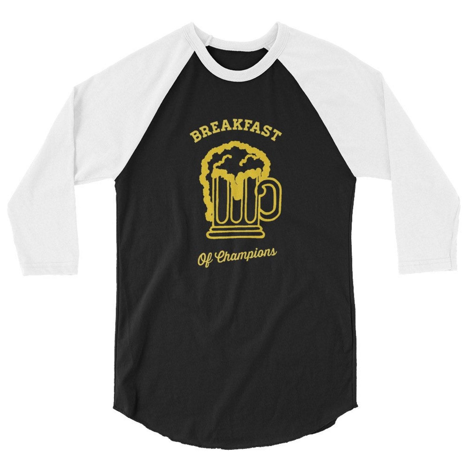 Breakfast of Champions T-Shirt, Beer, Funny Drinking Shirt, Silly, Beer Mug, Beer For Breakfast, Retro Design, Drinking Buddy, Drinking Tee S