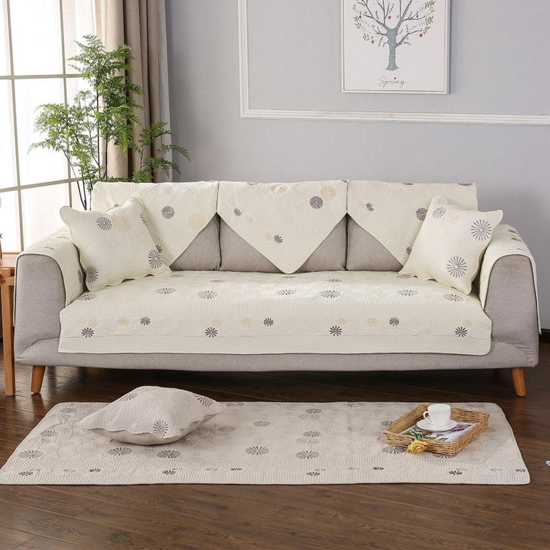 

Четыре сезона двухсторонний хлопковый стеганый вышитый диванная подушка хлопок стираный диванный чехол полный чехол 70*70cm