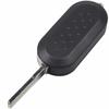 jingyuqin 3 Button Flip Remote Key Case Shell Cover Housing For Fiat 500 Panda Punto Bravo Car Alarm Keyless Entry Fob