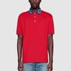 Gucci Polo Shirts Men's Red Polo Collar Moderate Straight Fit 598960-XJB0X-6229