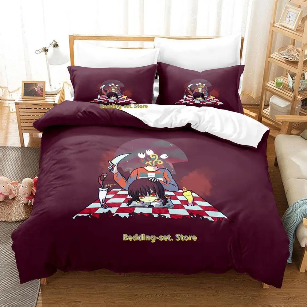 New Yume Nikki Bedding Set Single Twin Full Queen King Size Bed Set Adult Kid Bedroom Duvetcover Sets Anime Parure De Lit Bed