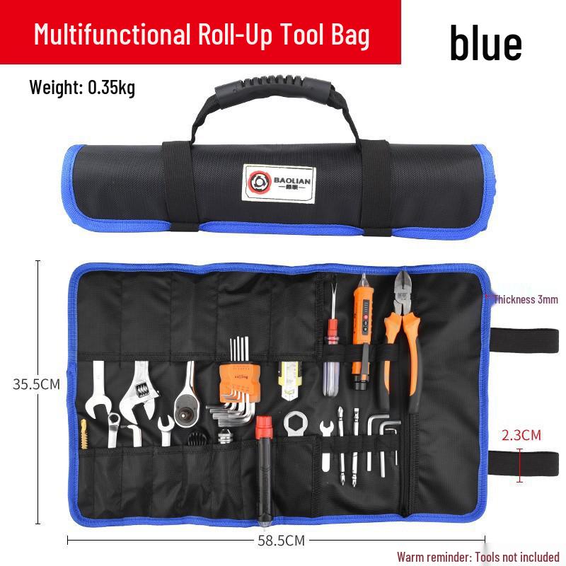 Canvas Multifunction Electrician Waist Tool Bag with Oxford Cloth