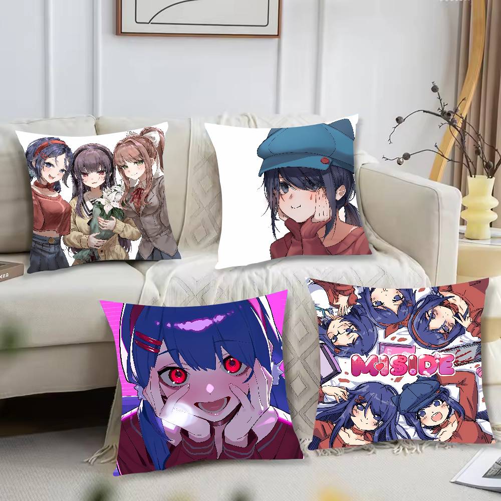 Cute Mita Horror role-playing Game M-MisideS Cushion Cover Decor Home Throw Pillow Covers For Couch Pillow Cover Decorations