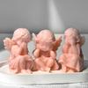 3D Angel Candle Crafting Mold Silicone Mould for Unique Handmade Crafts Epoxy Resin Desktop Decoration Making Mold