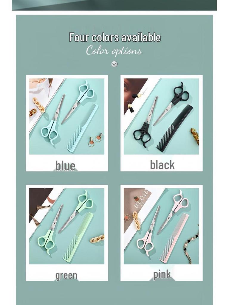 Professionelles Haarschneidescheren-Set: Edelstahl Friseurscheren, Effilierscheren & Gerade Scheren.