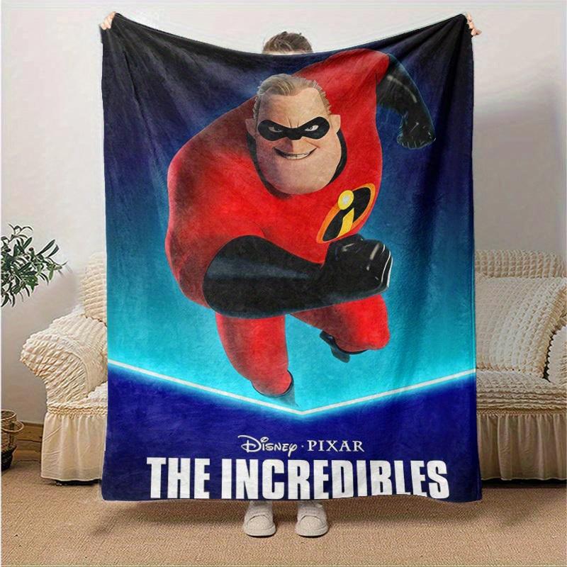 1pc, "The Incredibles Mr. Incredible Superhero Blanket Soft Throw for Home Decor, Couch Cover, Outdoor Use, Travel, Camping