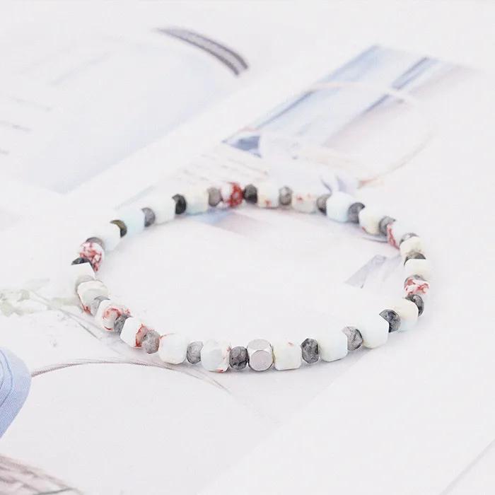 Cut Jade 6-Cut Sorbus Stone Mix Gemstone Bracelet (C2501AC1218_MT)