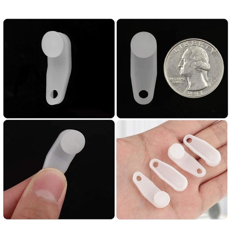 30/60Pcs Curtain Track Gliders Hooks White Traverses Rod Slides Replacement Parts for Window Shower Drapery Curtain