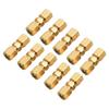 Brass Brake Line Union Kit with Ten Pieces Compatible with For OD Tubing