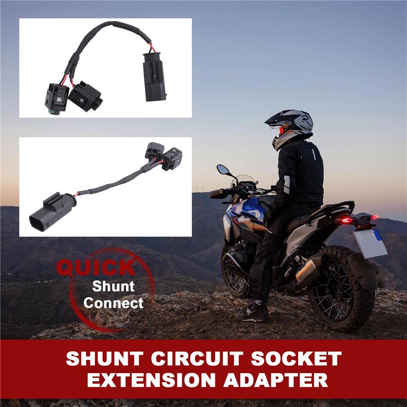 Popular Motorcycle Quick Connect Cable Set Shunt Circuit Socket Extension Adapter For R1200GS R1250GS R 1200 1250 R RT R18