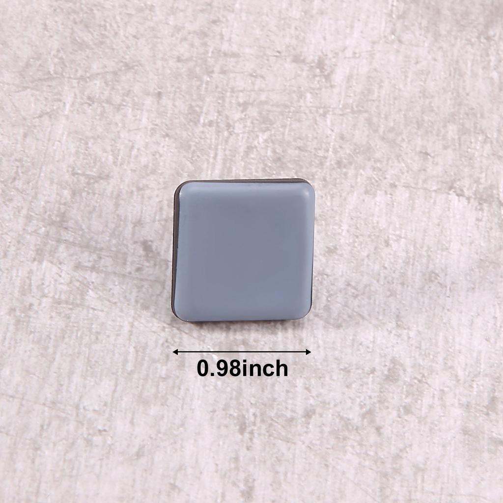A20F-20Pcs Chair Glides Furniture Sliders PTFE Easy Moving Pads Square With Nail Feet Protector For Hardwood Floor