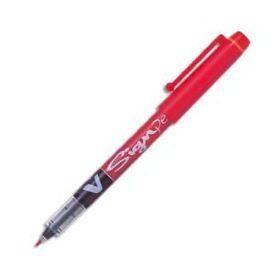 Stylo feutre V-Sign Pen - PILOT - Pointe en nylon - Largeur de trait 0,6 mm - Encre liquide rouge