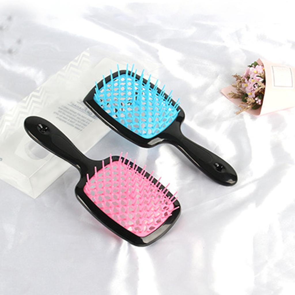 Casual Hollow Grid Fashion Clinging Dry Wet Use Scalp Massage Salon Hairstyle Tool Hairdressing Comb