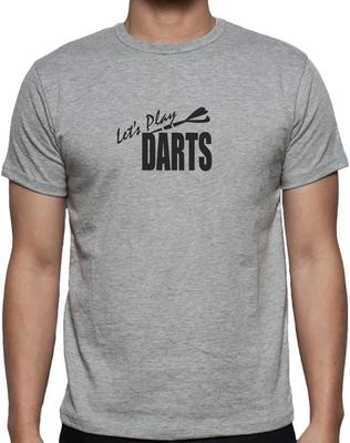 LET'S PLAY DARTS - FUNNY SLOGAN Mens Womens Kids T-Shirt