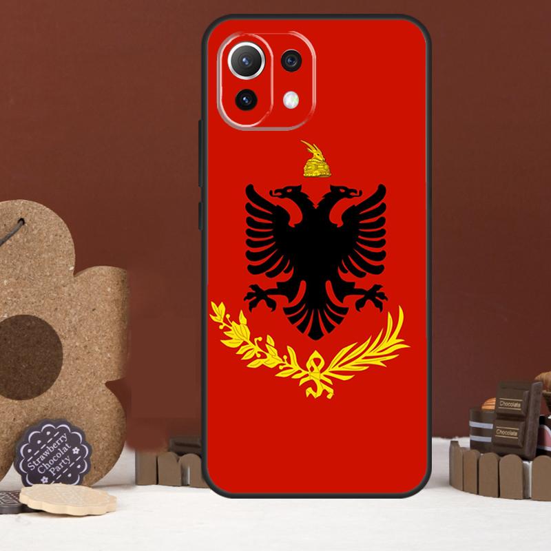 Albania Flag Eagle Case For Xiaomi 17 Pro Max 14 15 Ultra 15T 13T 14T POCO F8 Ultra F7 F5 F6 X5 X6 X7 Pro Cover