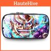 Stylish One Piece Student Pencil Case With Luffy And Zoro Skill Print Oxford Material