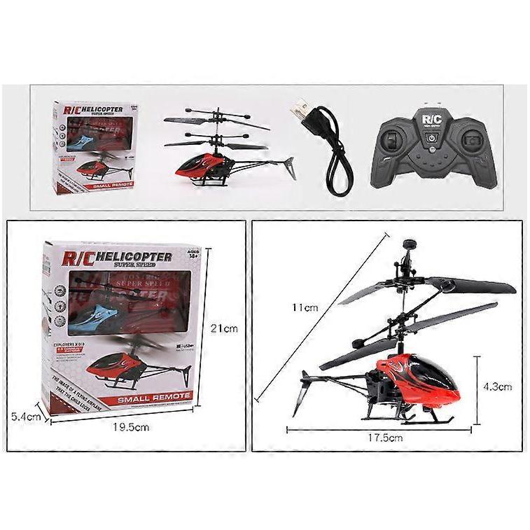 Way Remote Control Helicopter with Light Usb Charging Fall Resistant Mini