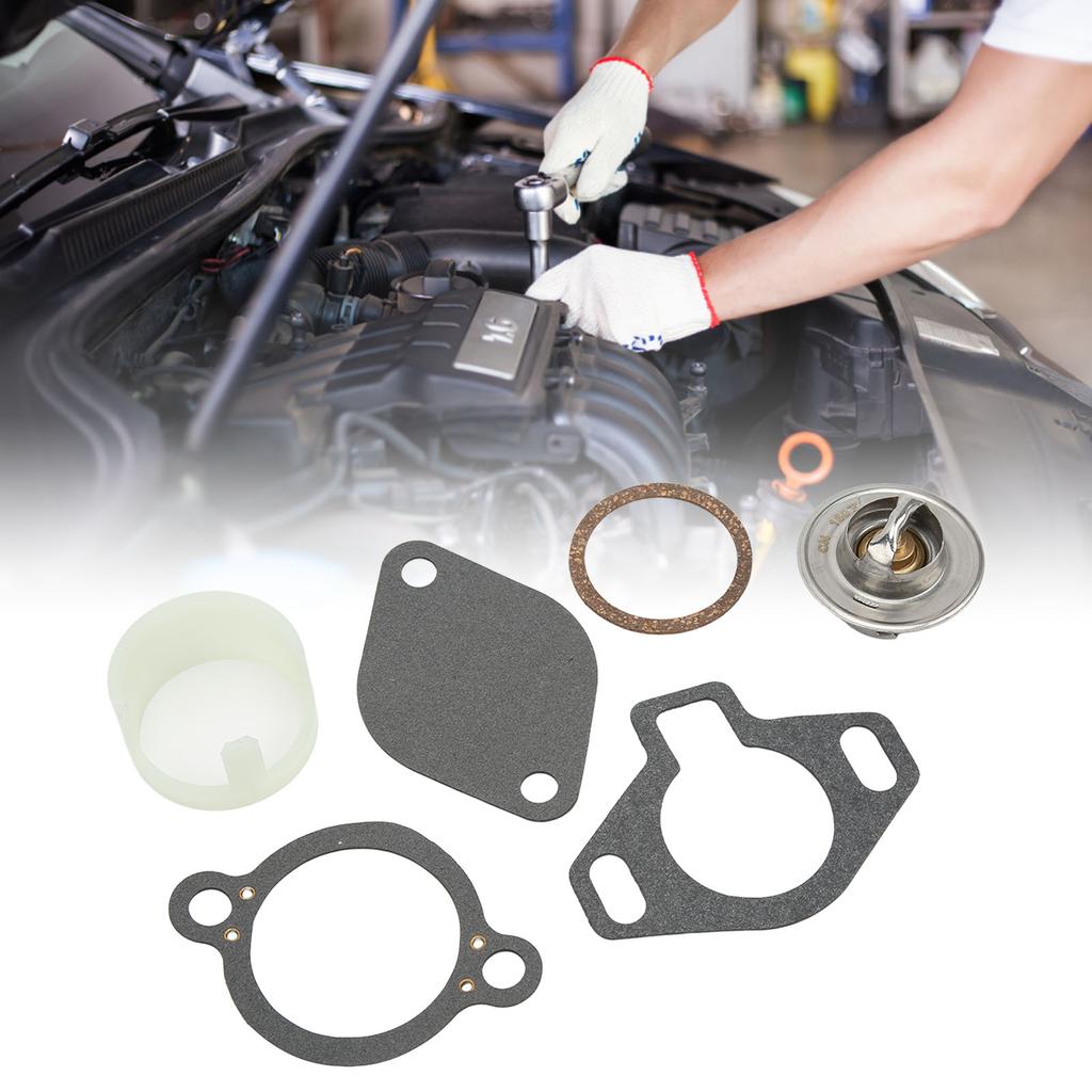 Boat Thermostat Kit Thermostat Kit 807252Q5 Replacement for MerCruiser with Sleeve 160° 4.3L 5.0L 5.7L 7.4L 8.2L 1987 Up