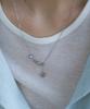 Pearly More Daisy Drop Chain Necklace_Pm26N007Ss